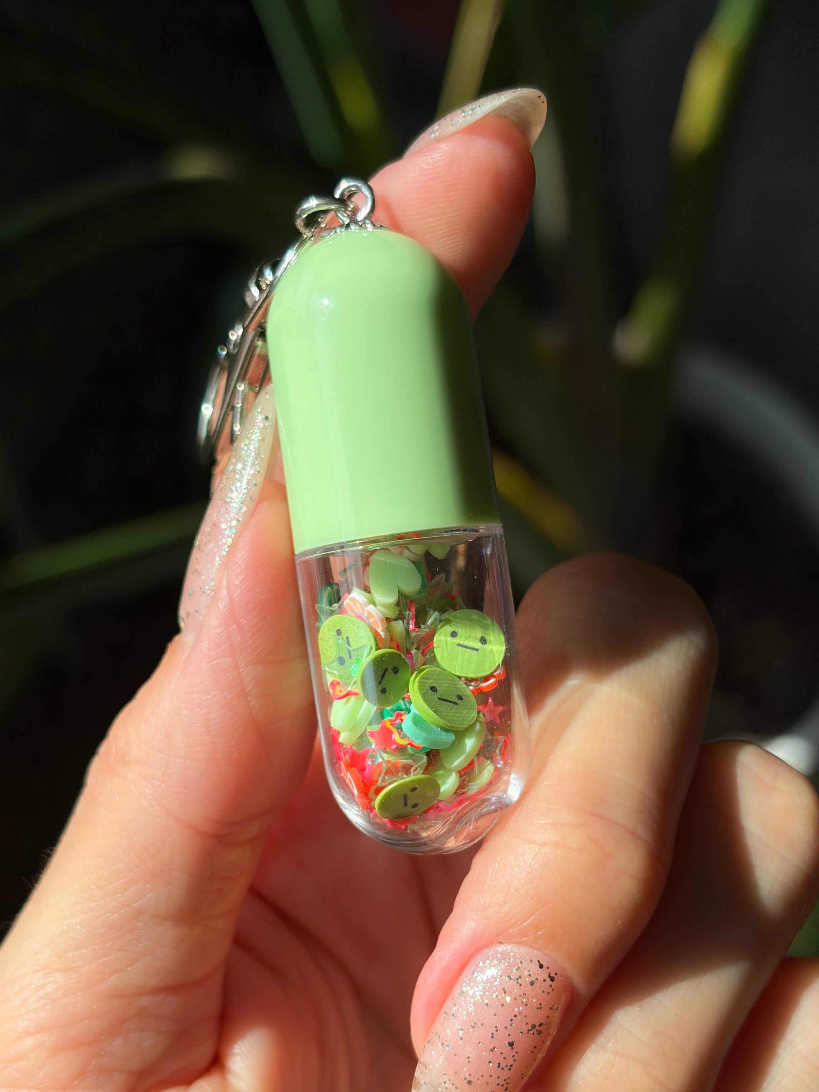 Dis-peased Chill Pill Charm