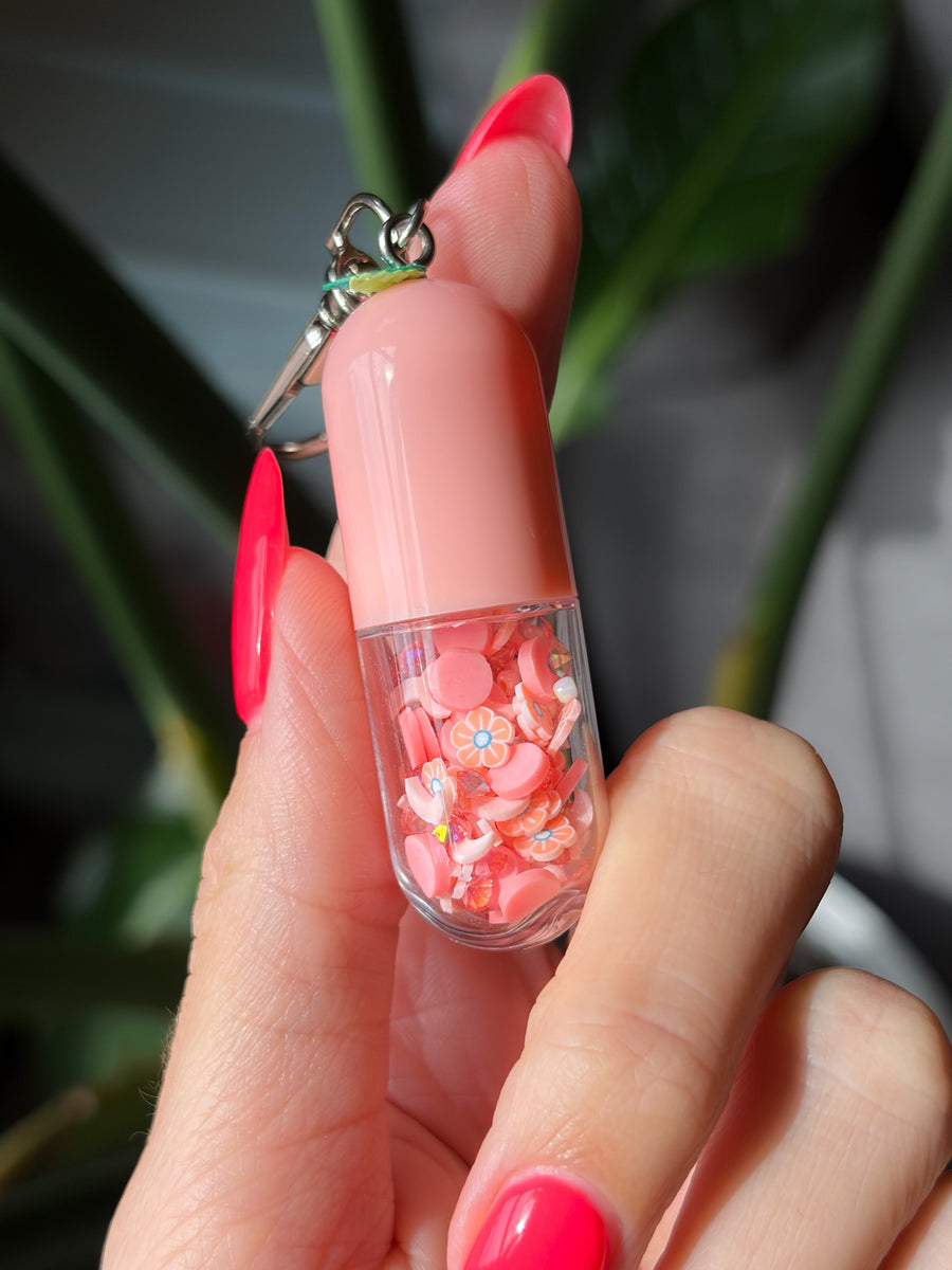 Peachy Keen Chill Pill Charm