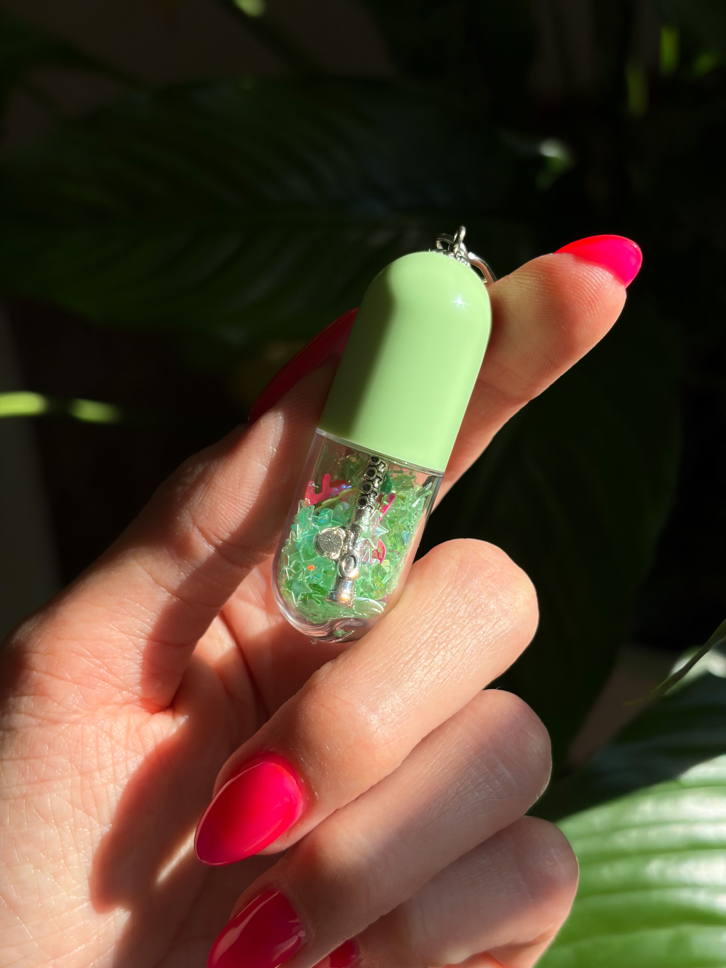 Resting Squid Face iSpy Chill Pill Charm